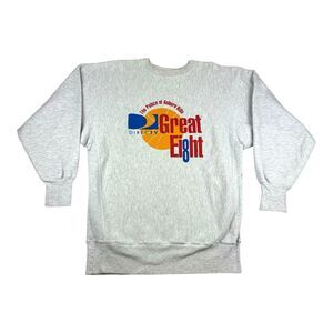 Vtg 90s Great Ei8ght Detroit Champion Reverse Weave Crewneck Sweatshirt XXL Mens